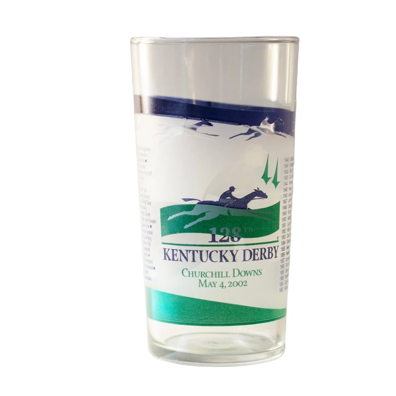 2002 Kentucky Derby glass