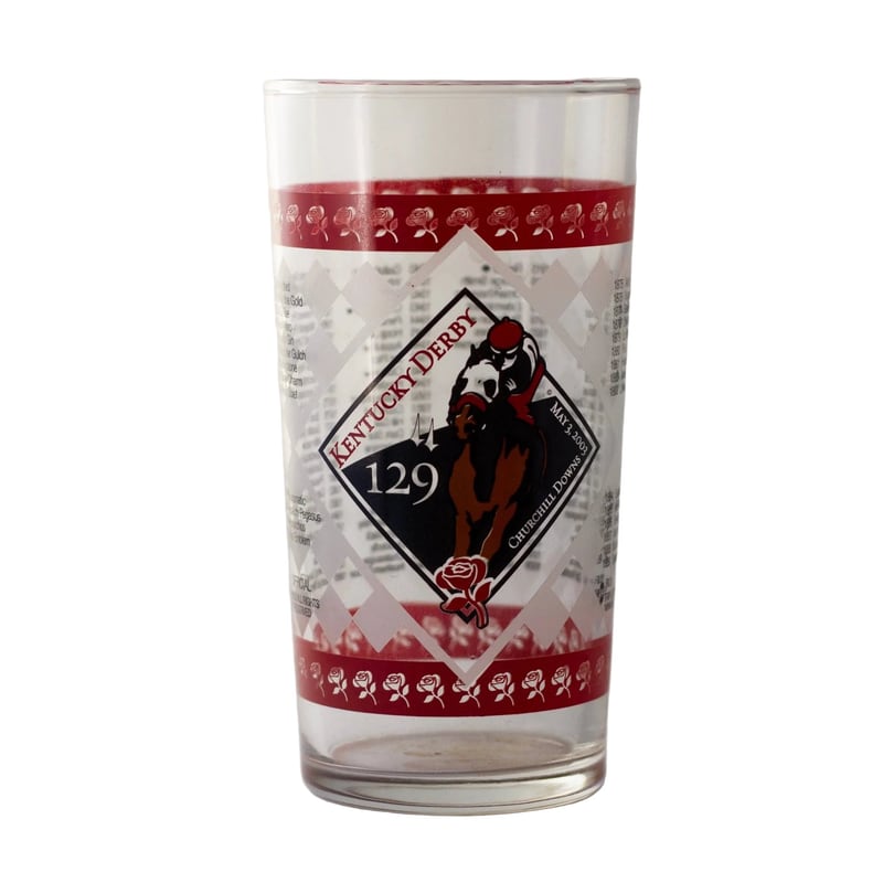 2003 Kentucky Derby glass